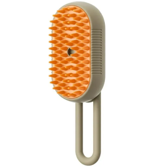 PawVault 3-in-1 Steam Grooming Brush — Self-Cleaning Brush for Dogs & Cats